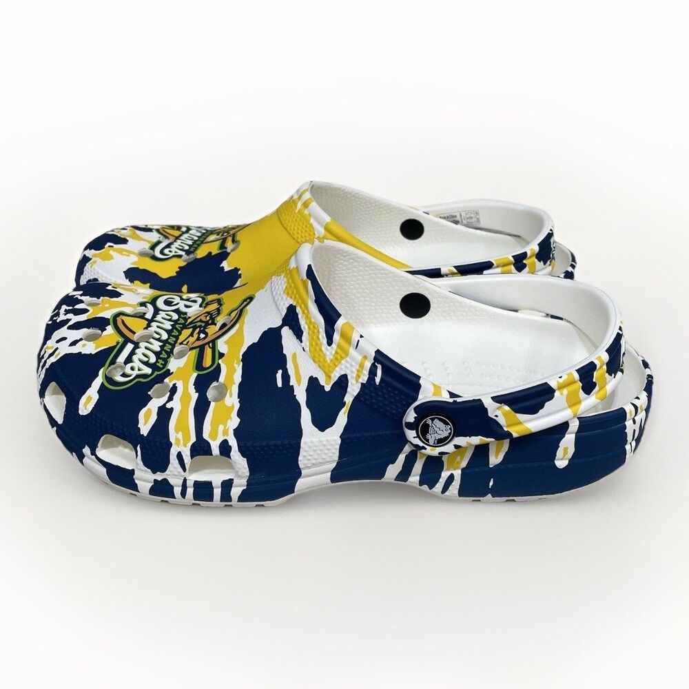 Crocs Savannah Bananas Banana Ball Unisex Clogs Size Men’s 11 Yellow Blue New - Picture 3 of 9